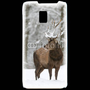 Coque LG P990 Cerf en hiver 55
