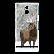 Coque Sony Xperia P Cerf en hiver 55