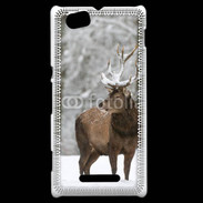 Coque Sony Xperia M Cerf en hiver 55