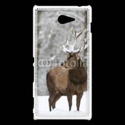 Coque Sony Xperia M2 Cerf en hiver 55