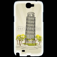 Coque Samsung Galaxy Note 2 Tour de Pise en dessin