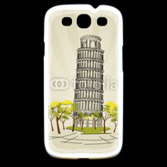 Coque Samsung Galaxy S3 Tour de Pise en dessin