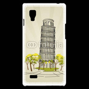 Coque LG Optimus L9 Tour de Pise en dessin