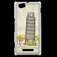 Coque Sony Xperia M Tour de Pise en dessin