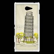 Coque Sony Xperia M2 Tour de Pise en dessin