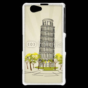 Coque Sony Xperia Z1 Compact Tour de Pise en dessin