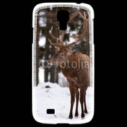 Coque Samsung Galaxy S4 Cerf en hiver 56