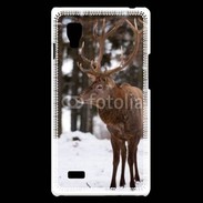 Coque LG Optimus L9 Cerf en hiver 56