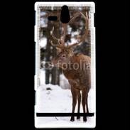 Coque Sony Xperia U Cerf en hiver 56