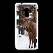 Coque HTC One Max Cerf en hiver 56