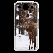 Coque LG G Pro Cerf en hiver 56