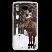 Coque LG L70 Cerf en hiver 56