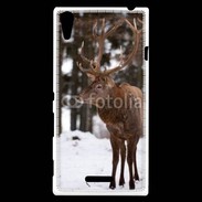 Coque Sony Xperia T3 Cerf en hiver 56