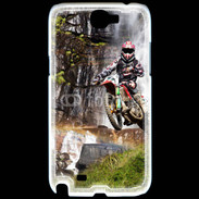 Coque Samsung Galaxy Note 2 motocross with waterfall