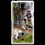 Coque Sony Xperia T motocross with waterfall
