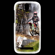 Coque HTC One SV motocross with waterfall