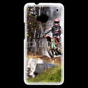 Coque HTC One motocross with waterfall