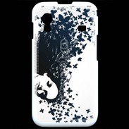 Coque Samsung ACE S5830 Woman with a butterflies in hair.