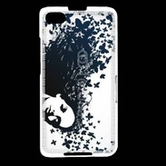 Coque Blackberry Z30 Woman with a butterflies in hair.