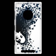 Coque Nokia Lumia 830 Woman with a butterflies in hair.
