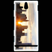 Coque Sony Xperia U Couché de soleil sur Manhattan