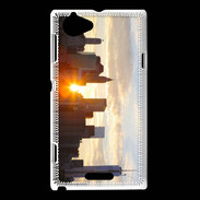 Coque Sony Xperia L Couché de soleil sur Manhattan