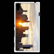 Coque Sony Xperia T3 Couché de soleil sur Manhattan