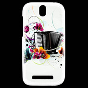Coque HTC One SV Passion Accordéon