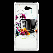 Coque Sony Xperia M2 Passion Accordéon