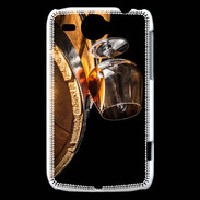 Coque HTC Wildfire G8 Verre de Cognac Grand Cru