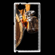 Coque Sony Xperia L Verre de Cognac Grand Cru