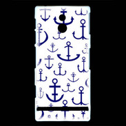 Coque Sony Xperia P Dessin d'Ancre de Bateaux