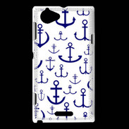 Coque Sony Xperia L Dessin d'Ancre de Bateaux