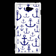 Coque Sony Xperia M2 Dessin d'Ancre de Bateaux