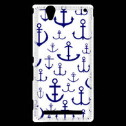 Coque Sony Xperia T2 Ultra Dessin d'Ancre de Bateaux