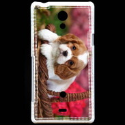 Coque Sony Xperia T Chiot Cavalier King Charles 1