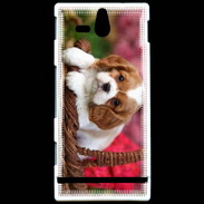 Coque Sony Xperia U Chiot Cavalier King Charles 1