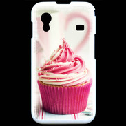 Coque Samsung ACE S5830 Cup cake rose et blanc