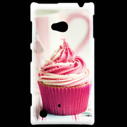 Coque Nokia Lumia 720 Cup cake rose et blanc