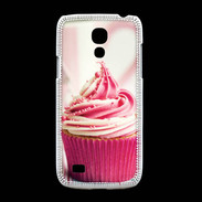 Coque Samsung Galaxy S4mini Cup cake rose et blanc