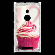 Coque Nokia Lumia 925 Cup cake rose et blanc