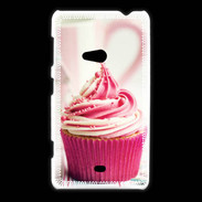 Coque Nokia Lumia 625 Cup cake rose et blanc