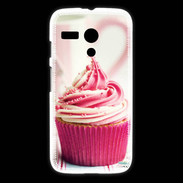 Coque Motorola G Cup cake rose et blanc