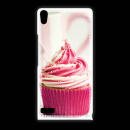 Coque Huawei Ascend P6 Cup cake rose et blanc
