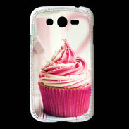 Coque Samsung Galaxy Grand Cup cake rose et blanc
