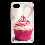 Coque Blackberry Q5 Cup cake rose et blanc