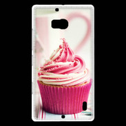 Coque Nokia Lumia 930 Cup cake rose et blanc