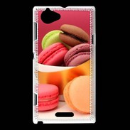 Coque Sony Xperia L Jolis macarons 