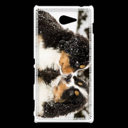 Coque Sony Xperia M2 Chiot Saint Bernard