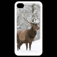 Coque iPhone 4 / iPhone 4S Cerf en hiver 50